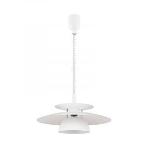 Vit design fönsterlampa stål, Lariana