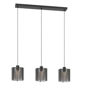 Svart industri fönsterlampa trä, Randy