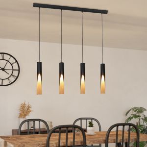 Brun modern fönsterlampa aluminium, Aloysius