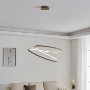 Beige modern fönsterlampa aluminium, Ties, 42W, 3000K LED