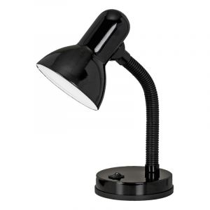 Svart skrivbordslampa plast, Granza, med brytare