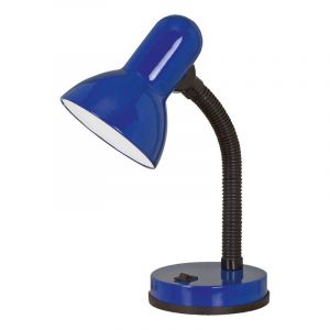 Blå bordslampa barn plast, Granza, med brytare