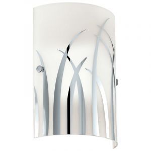 Vit design vägglampa glas, Ilyas