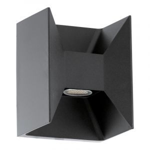 Antracit utelampa aluminium, Jeslynn, 3W, 3000K LED, IP44