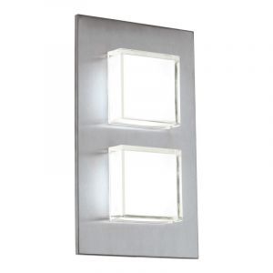 Silver modern utelampa rostfritt stål, Jorien, 3W, 3000K LED, IP44