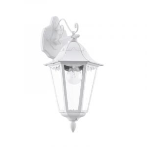 Vit klassisk utelampa aluminium, Leanna, IP44