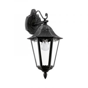 Svart klassisk utelampa aluminium, Leanna, IP44