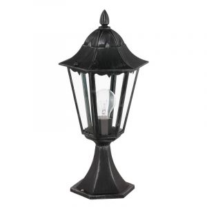 Svart klassisk utelampa aluminium, Leanna, IP44