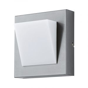 Silver utelampa plast, Mell, 4W, 3000K LED, IP44