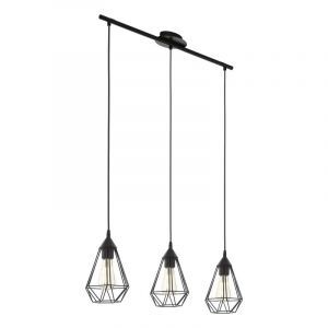 Svart industri fönsterlampa metall, Costel
