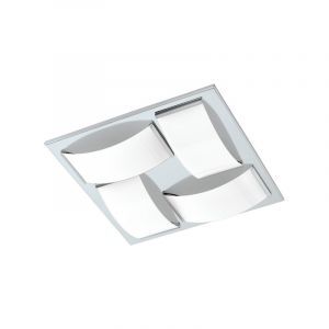 Krom vägglampa glas, Almina, 5W, 3000K LED, IP44