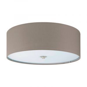 Taupe modern taklampa tyg, Abano