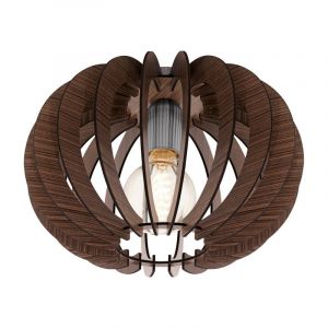 Brun design taklampa trä, Kiran