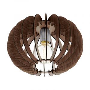 Brun design taklampa trä, Kiran