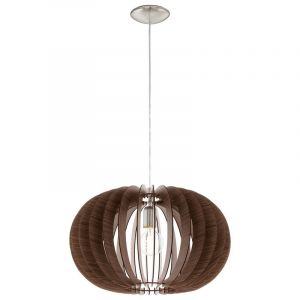 Brun rustik fönsterlampa trä, Kiran