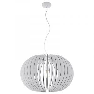 Vit rustik fönsterlampa trä, Kiran