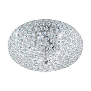 Krom retro taklampa glas, Annamarie