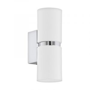 Krom design up down vägglampa metall, Annely