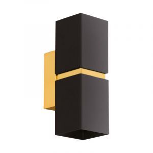Guld design up down vägglampa metall, Annely
