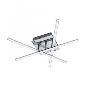 Krom modern taklampa stål, Arantxa, 18W, 3000K LED