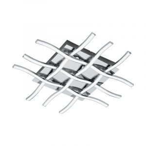 Krom modern taklampa stål, Arantxa, 36W, 3000K LED