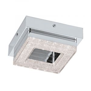 Krom modern vägglampa plast, Arjo, 4W, 3000K LED