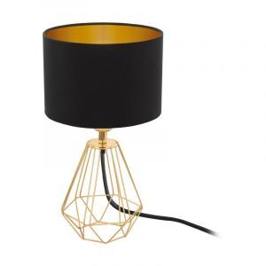 Mässing design bordslampa tyg, Acri, med brytare