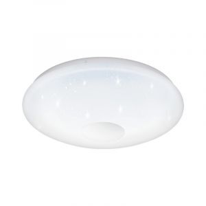 Silver taklampa plast, Barbera, 20W, varm till kall vit justerbar LED
