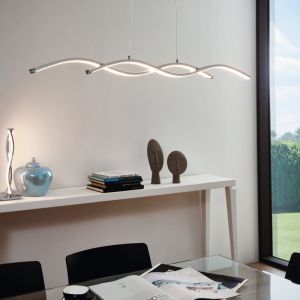 Krom modern fönsterlampa aluminium, Arantxa, 14W, 3000K LED