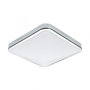 Krom vägglampa plast, Beyza, 16W, 3000K LED, IP44
