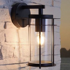 Svart utelampa glas, Bijou, IP44