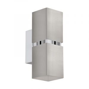 Nickel modern up down vägglampa metall, Annely