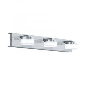 Krom modern vägglampa plast, Busra, 7W, 3000K LED, IP44
