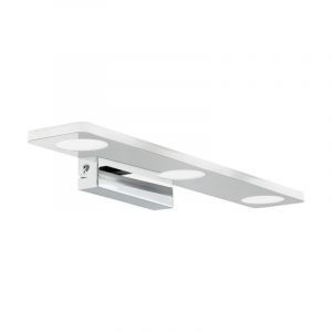 Krom modern vägglampa plast, Jan, 5W, 3000K LED, IP44