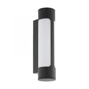 Antracit modern utelampa metall, Davy, IP44