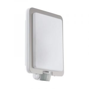 Vit utomhus vägglampa med rörelsesensor plast, Jayce, IP44
