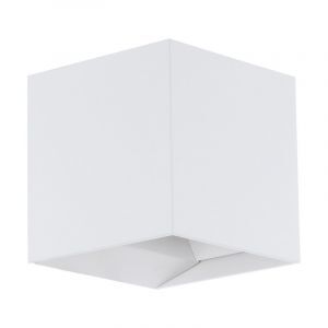 Vit modern utelampa aluminium, Owen, IP54