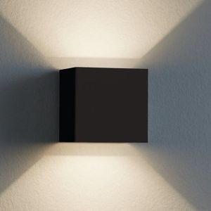 Antracit modern utelampa aluminium, Owen, IP54