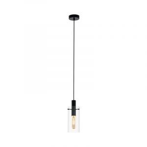 Svart modern fönsterlampa glas, Jovanni