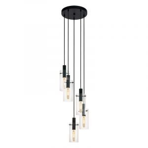 Svart modern fönsterlampa glas, Jovanni