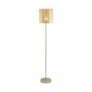 Beige modern golvlampa metall, Megan, med brytare