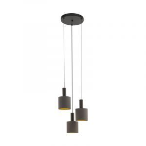 Brun modern fönsterlampa tyg, Mies