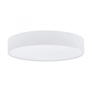 Vit modern taklampa plast, Sila, 40W, varm till kall vit justerbar LED, met fjärrkontroll
