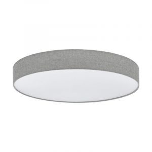 Grå modern taklampa plast, Sila, 60W, varm till kall vit justerbar LED, met fjärrkontroll