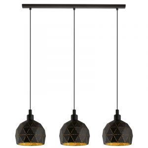 Svart modern fönsterlampa stål, Silva