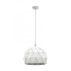 Vit modern fönsterlampa stål, Silva