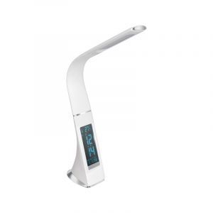 Vit modern skrivbordslampa plast, Malissa, 3W, 5000K LED, med brytare