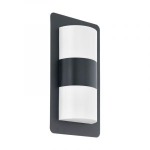 Antracit modern utelampa stål, Maika, IP44
