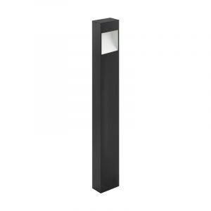 Antracit modern utelampa aluminium, Elvi, 10W, 3000K LED, IP44