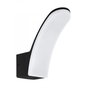 Svart modern utelampa aluminium, Oskar, 11W, 3000K LED, IP44